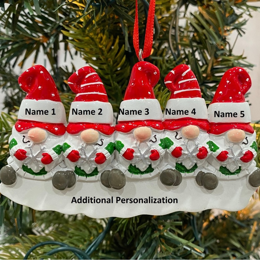 Gnome Family Christmas Ornament